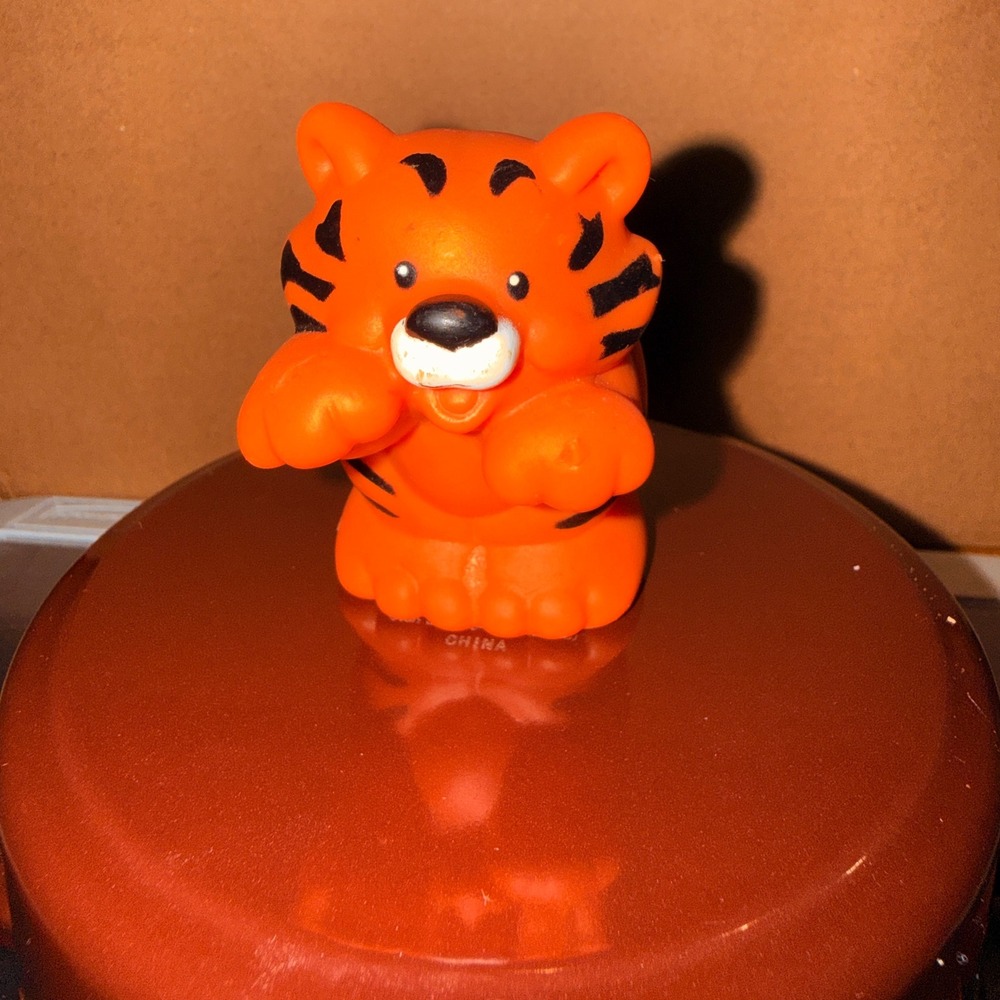 Fisher-Price Little People Tiger Kids OS Orange Good‎ 2001 Mattel Zoo